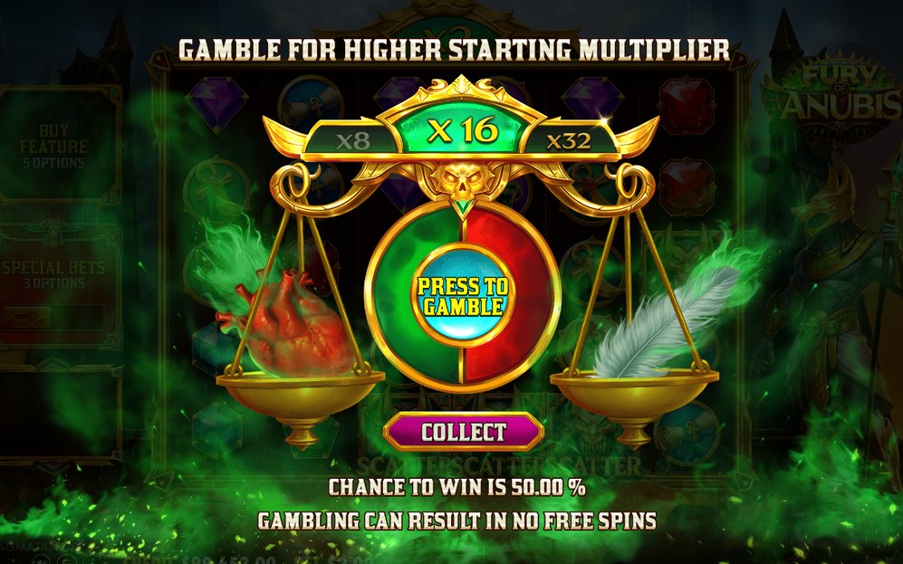Free Spins efter en tumble-kedja med dubblad multiplikator